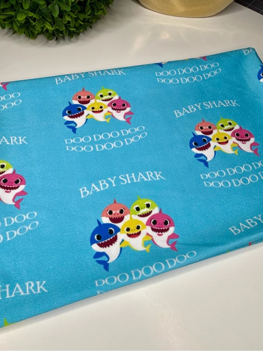 1 Yard Stretch Baby Shark Fabric